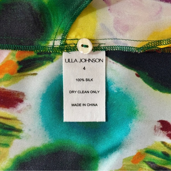 NWOT Ulla Johnson Maxi Silk Long-Sleeve Lorena Shirt Dress - Picture 7 of 7